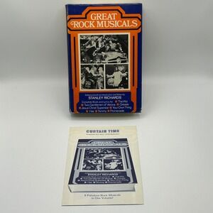 Great Rock Musicals Stanley Richards Complete Book Lyrics Vintage 1979 Hardcover